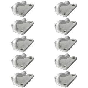 ProPlus Planenhaken 342151S, Hakenplatte, für Abdecknetze und Planen, aus Metall, 10 Stück