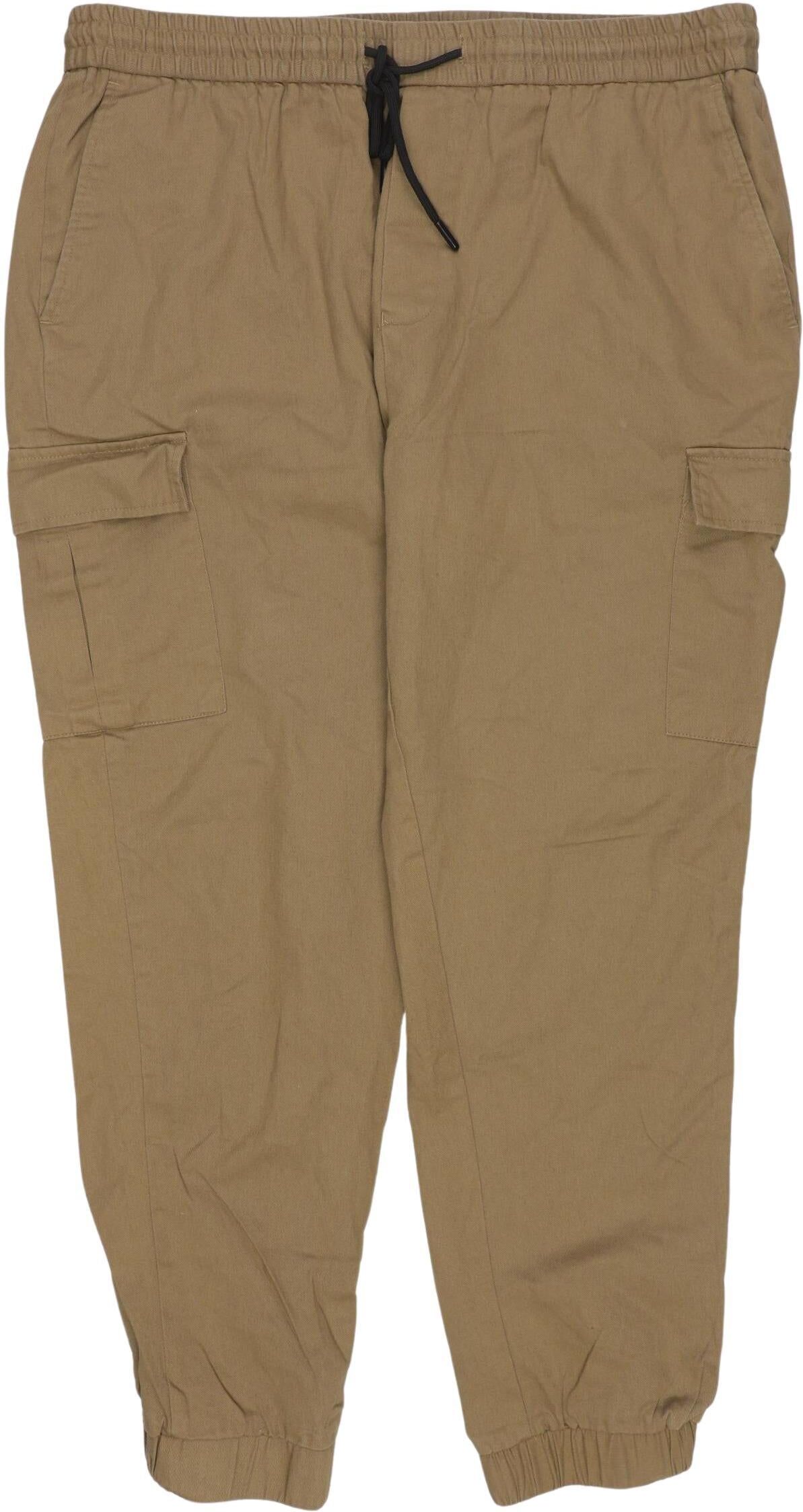 Burton London Burton  London Herren Stoffhose, Beige, Gr. W38, Baumwolle - Second Hand