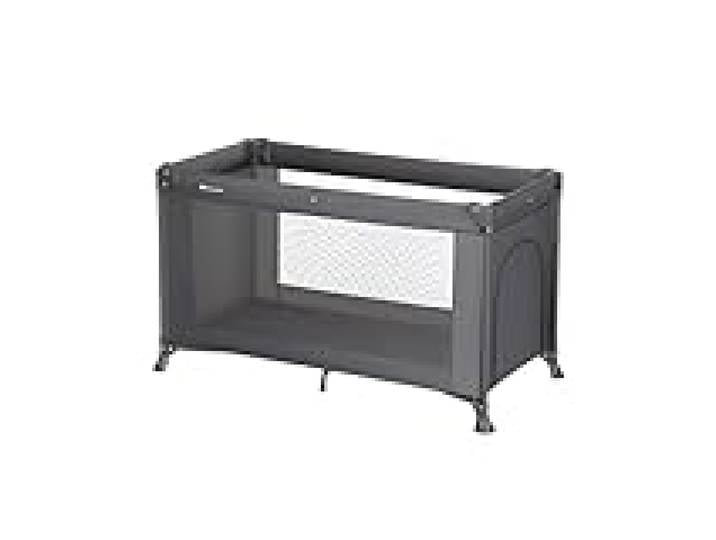 Bebeconfort Sweet Dreams Lit Parapluie, 0–15 kg, Mineral Graphite Lit de Voyage Léger, 0–3 Ans, Grand Matelas, Ouverture Latérale, Pliage Compact, Sac de Transport