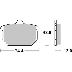 SBS Bremsbelag 549H.HF Street High Power Ceramic
