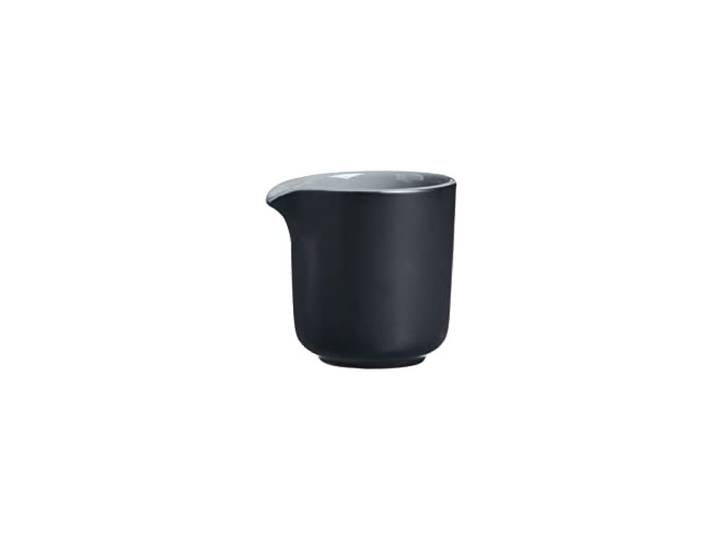 Ritzenhoff & Breker Milchkännchen Jasper, Gießer aus Keramik, 170 ml, Schwarz, Sahnekännchen für Kaffee & Kuchen, Steinzeug