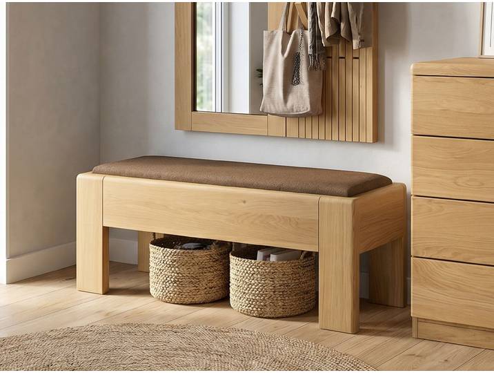 Bettbank „Greta“ Eiche Hell 120 cm Eiche Hell