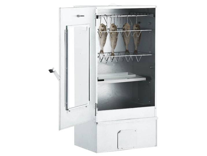 vidaXL Räucherofen mit 1 kg Hackschnitzel 44,5 x 29 x 83 cm