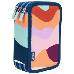 Milan, Schere, Dreifaches Federmäppchen The Fun 19,5 x 13 x 7,5 cm Bunt (19.50 cm)