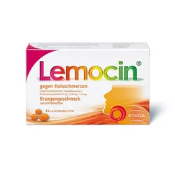Lemocin gegen Halsschmerzen Orangengeschmack 24 ST
