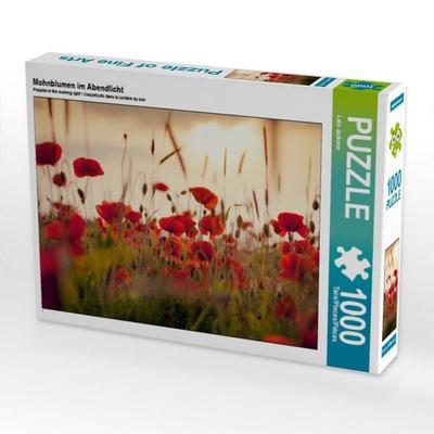CALVENDO Puzzle Mohnblumen im Abendlicht | 1000 Teile Lege-Größe 64x48cm Foto-Puzzle für glückliche Stunden