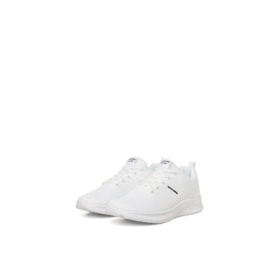 Sneaker JACK & JONES "JFWCROXLEY", Herren, Gr. 43, Textil, weiß, Mesh, Schuhe Sneaker, mit leichter EVA-Laufsohle