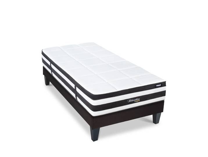 Ensemble matelas sommier bois 90x200