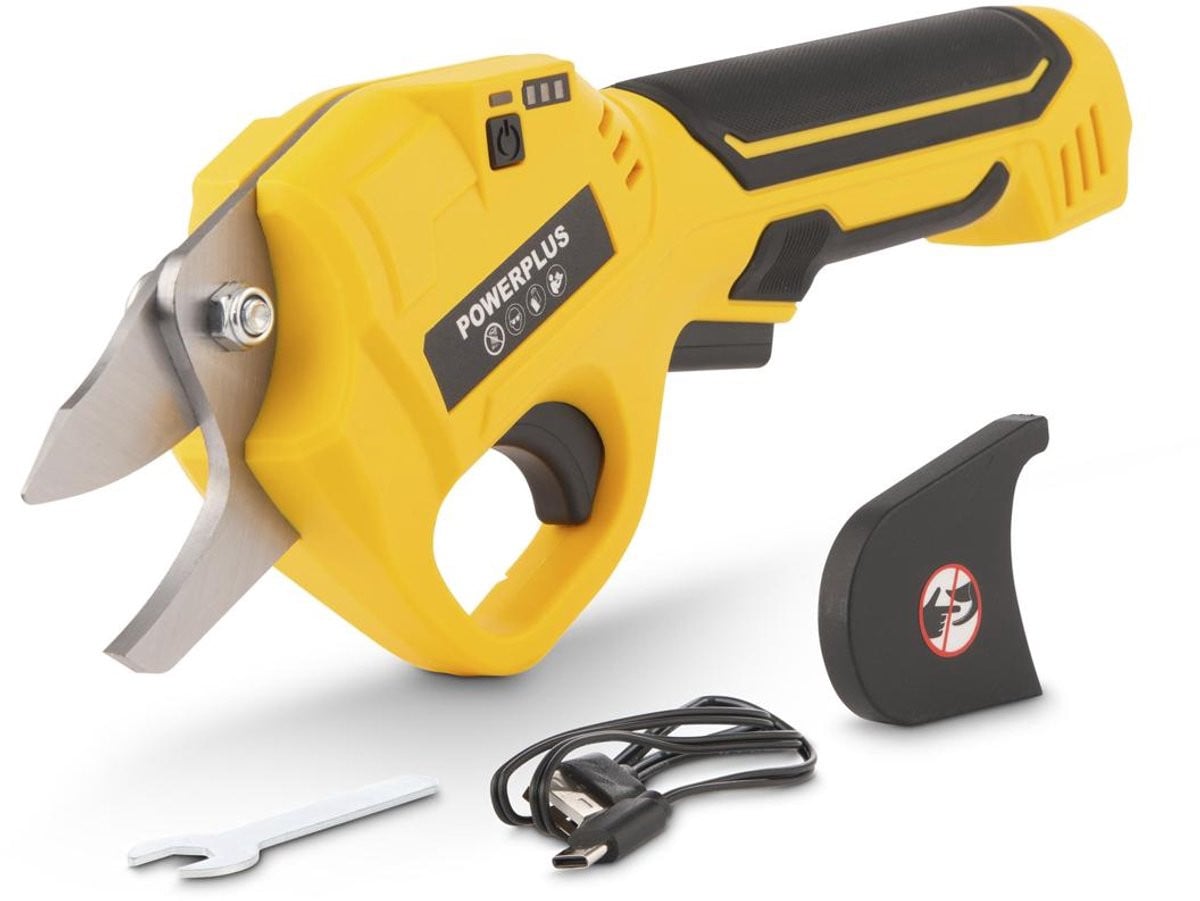 Powerplus Draadloze Snoeischaar POWXG2070 - 4V - 14mm - incl. 4V 4.0Ah batterij en laadkabel