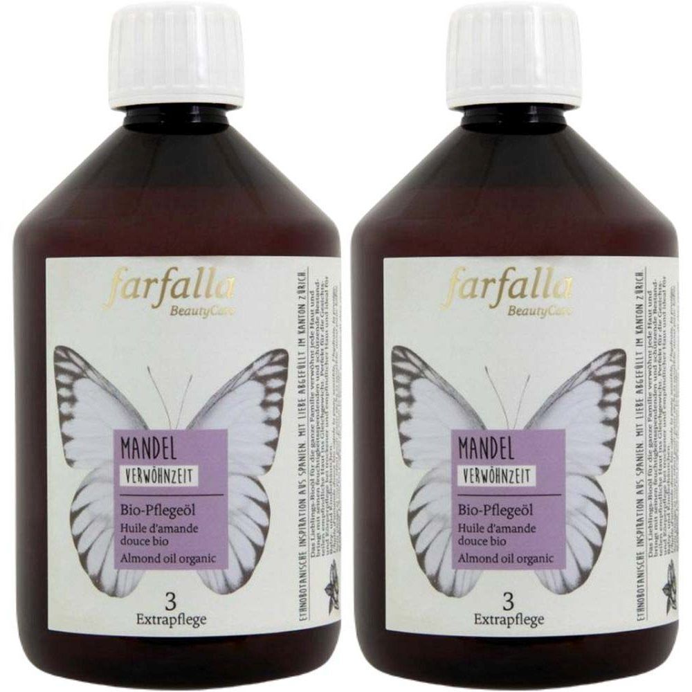 Farfalla Bio-Pflegeöl Mandel 500 ml x2 2x500 Öl