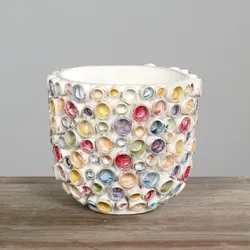 Vase (H 20 cm) - beige - H 20 cm