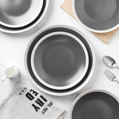 Stone Lain Serenity Rustic Stoneware Plate Replacements, 4 Count