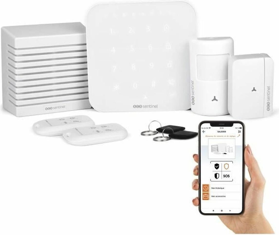SCS SENTINEL KitAlarm draadloos alarmsysteem met Wi-Fi en GSM 4G