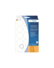 HERMA Permanenter Klebstoff weiß 32 mm rund 480 Etiketten Bogen x 15 (2270)