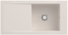 Villeroy & Boch 679001KR Timeline 60 Crema Keramikspüle Handbetätigung Einbauspüle 60 cm Unterschrank