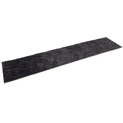 CASA FONDO Läufer Hoch-/Tiefstruktur Mikrofaser waschbar, 70x330cm