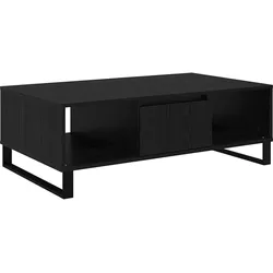 vidaXL Couchtisch Schwarz Eichen-Optik 104 x 60 x 35 cm Holzwerkstoff