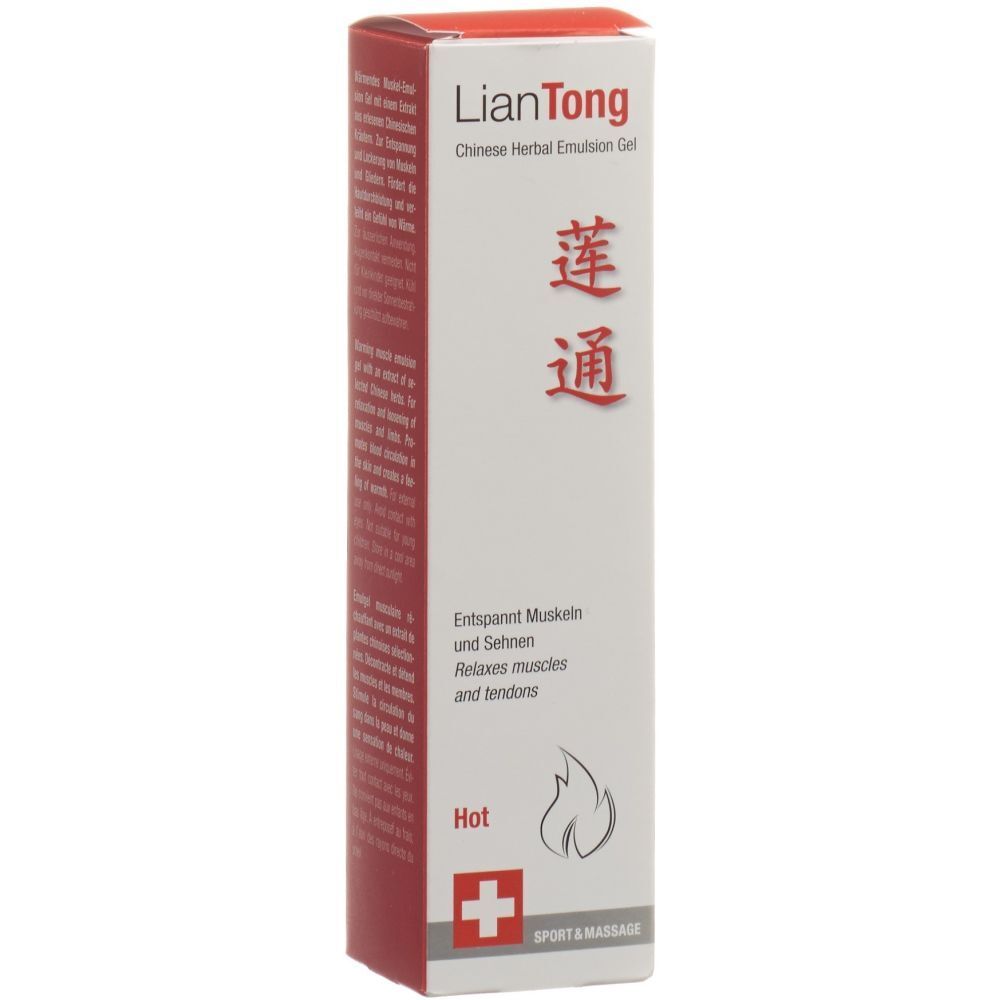 Liantong Chinese Herbal Emulsion Gel Hot 75 ml