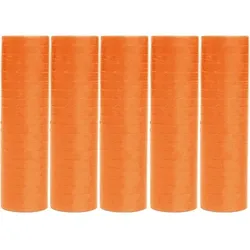 5 Rollen Papier Luftschlangen orange