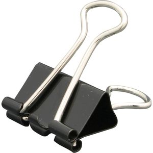 Herlitz Foldbackklammern 10411155, 32mm, schwarz, aus Metall, 24 Stück