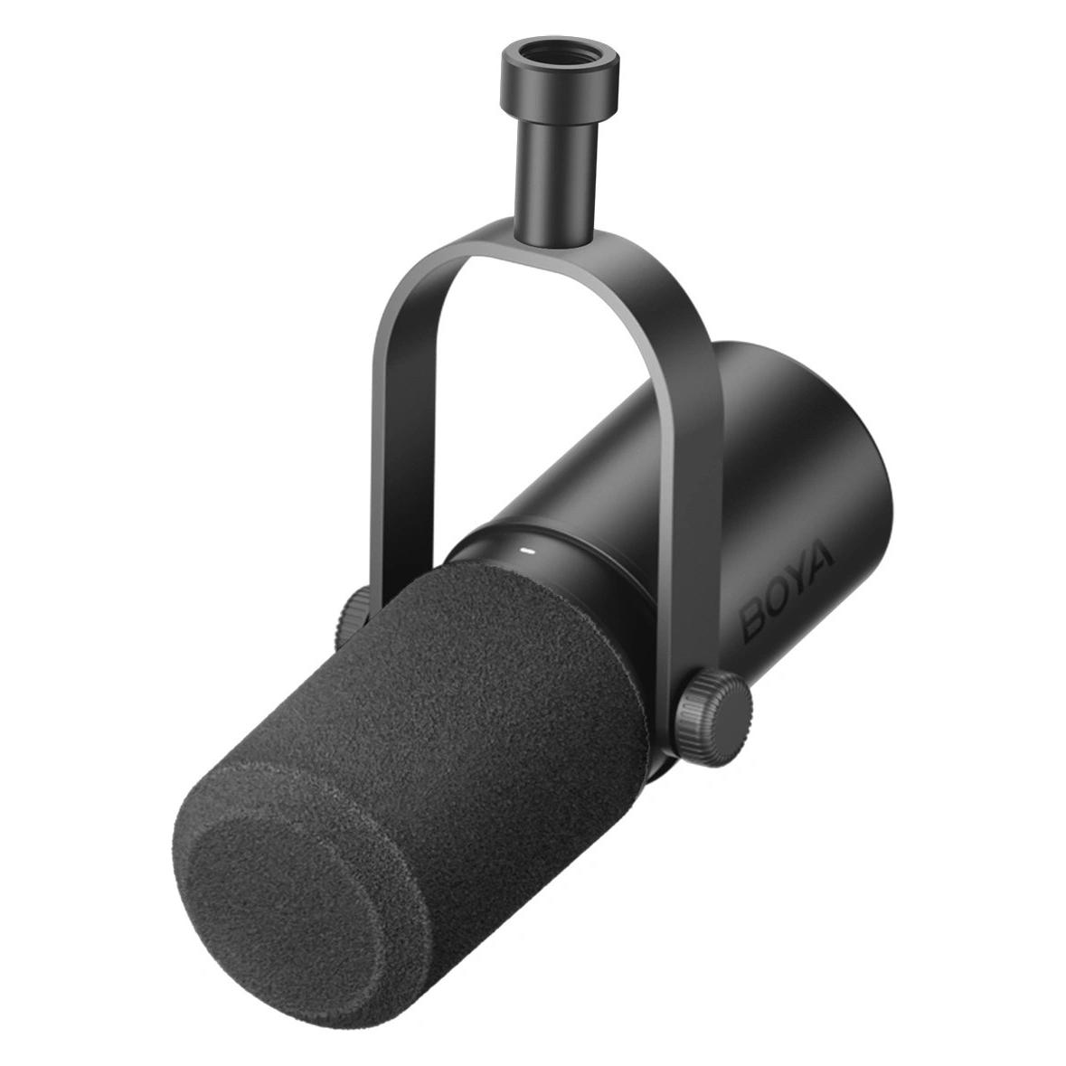 Boya Mikrofon - CastMic P60B (USB, fekete) + Boom Arm állvány (MICBOYCASTMICP60B)