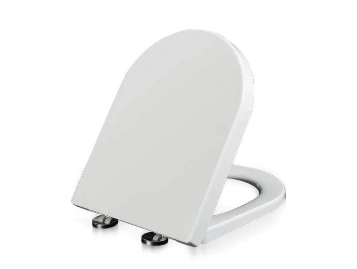 Juste de siège de toilette en résine, universelle, ancienne, épaisse, en forme de U, intelligente, à fermeture lente
