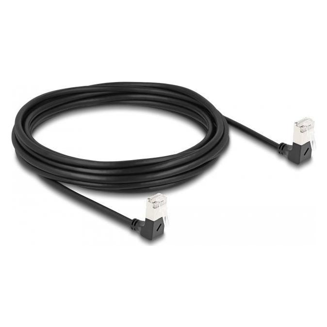 Delock RJ45 Netzwerkkabel Cat.6A S/FTP Slim 90° oben / oben (S/FTP, CAT6a, 5 m) (80284)