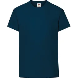 KIDS ICONIC 195 T | T-Shirt für Kinder – 100 % Baumwolle, Classic Fit, Unisex, Rundhals, Bequemes Basic Shirt für Alltag, Schule & Freizeit, Mountain Blue, 140