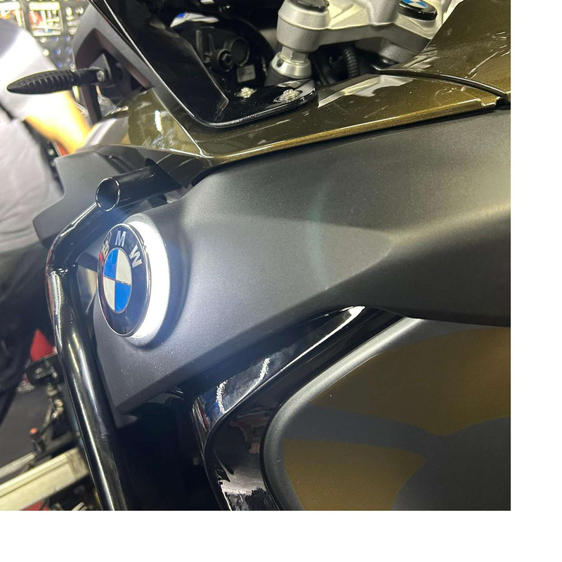 Éclairage led de logo Ø70 mm RBMAX BMW GS