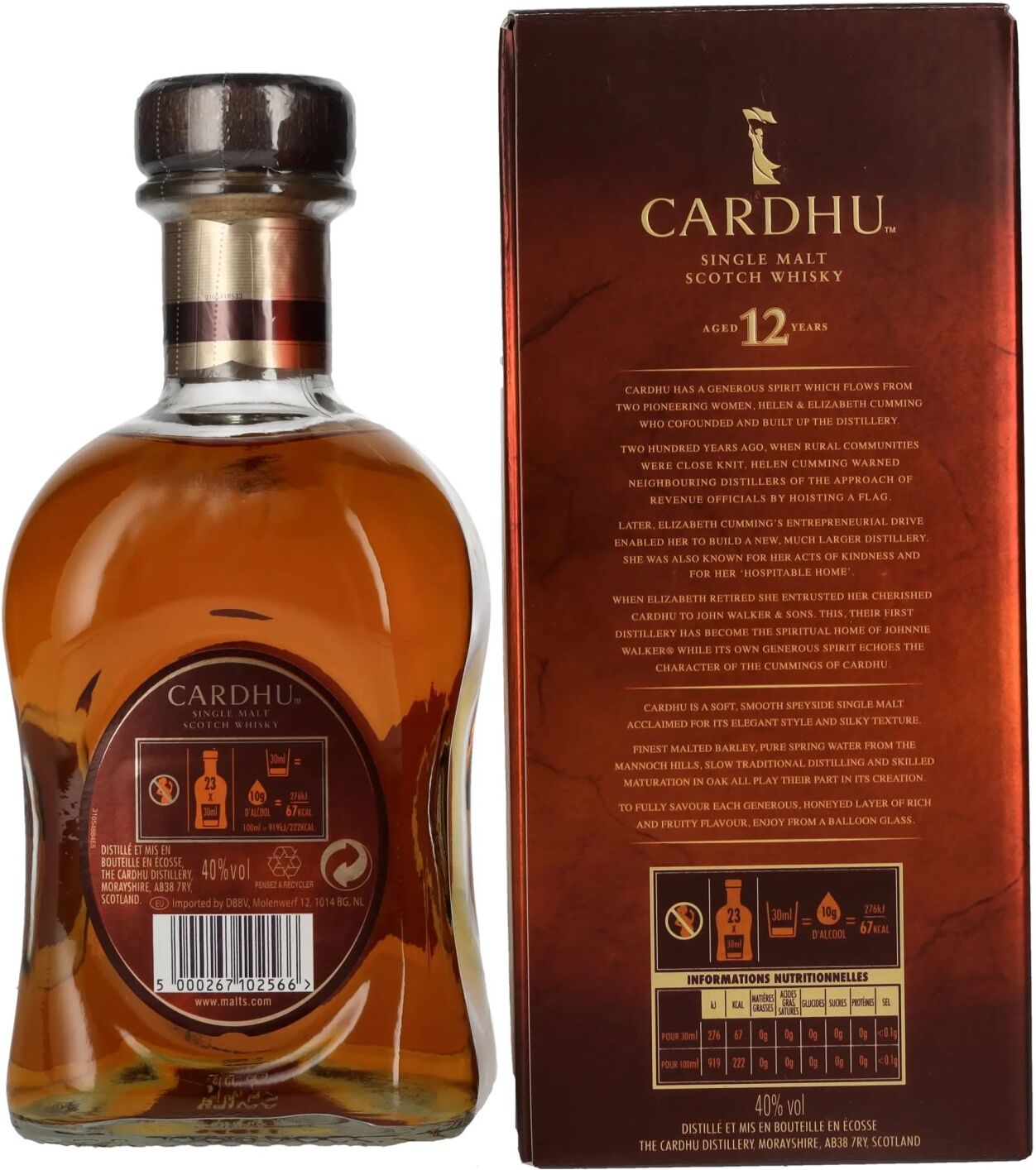 Cardhu Whisky Cardhu 12 Years Old Single Malt Scotch Whisky 40% Vol. 0,7l in Geschenkbox