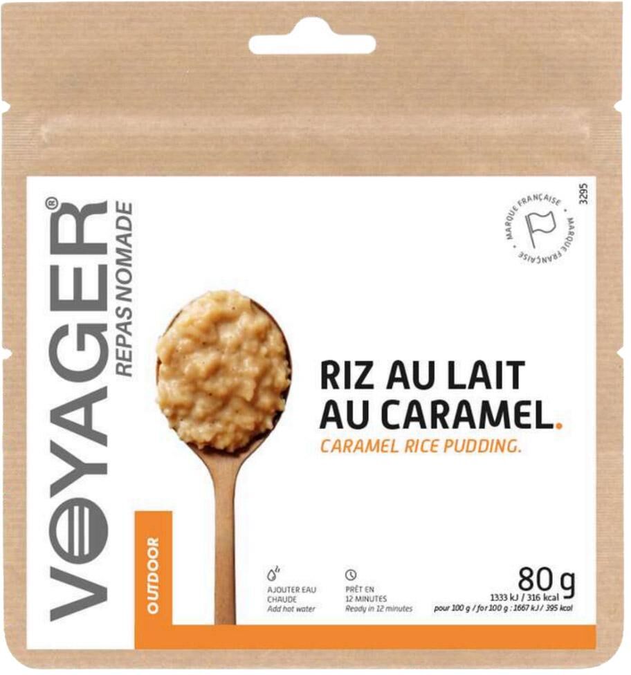 Voyager  - Riz Au Lait Au Caramel 80 g. - Repas Lyophilisé