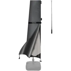 Casaria Kingsleeve Abdeckung Sonnenschirm Anthrazit Ø330cm