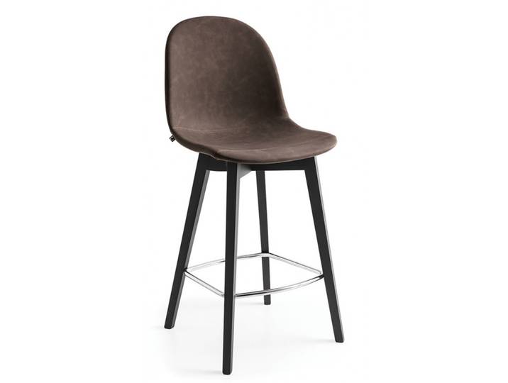 TABOURET SCANDINAVE ASSISE GARNIE ACADEMY PIEDS BOIS