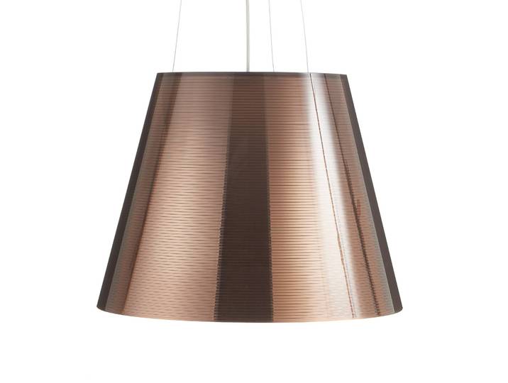 FLOS Designer Hängelampe KTRIBE, dimmbar, bronze / altmessing, für Wohn- / Esszimmer, Kunststoff, Design, Pendelleuchte