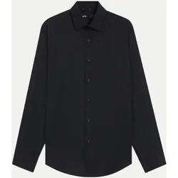 Slim-Fit Hemd Hank Schwarz 40