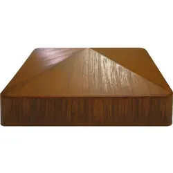 GroJa  Pyramidenkappe für Pfosten Kunststoffzäune-moosgrün 1