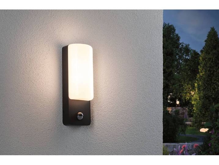 Wandleuchte Bonnie mit Sensor 9 x 26 x 8cm Grau