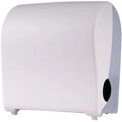 Papierhandtuchspender, Handtuchspender, Papierhandtuchhalter, Handtuchrollenspender - PQSAutK, Mini, Kunststoff, weiß