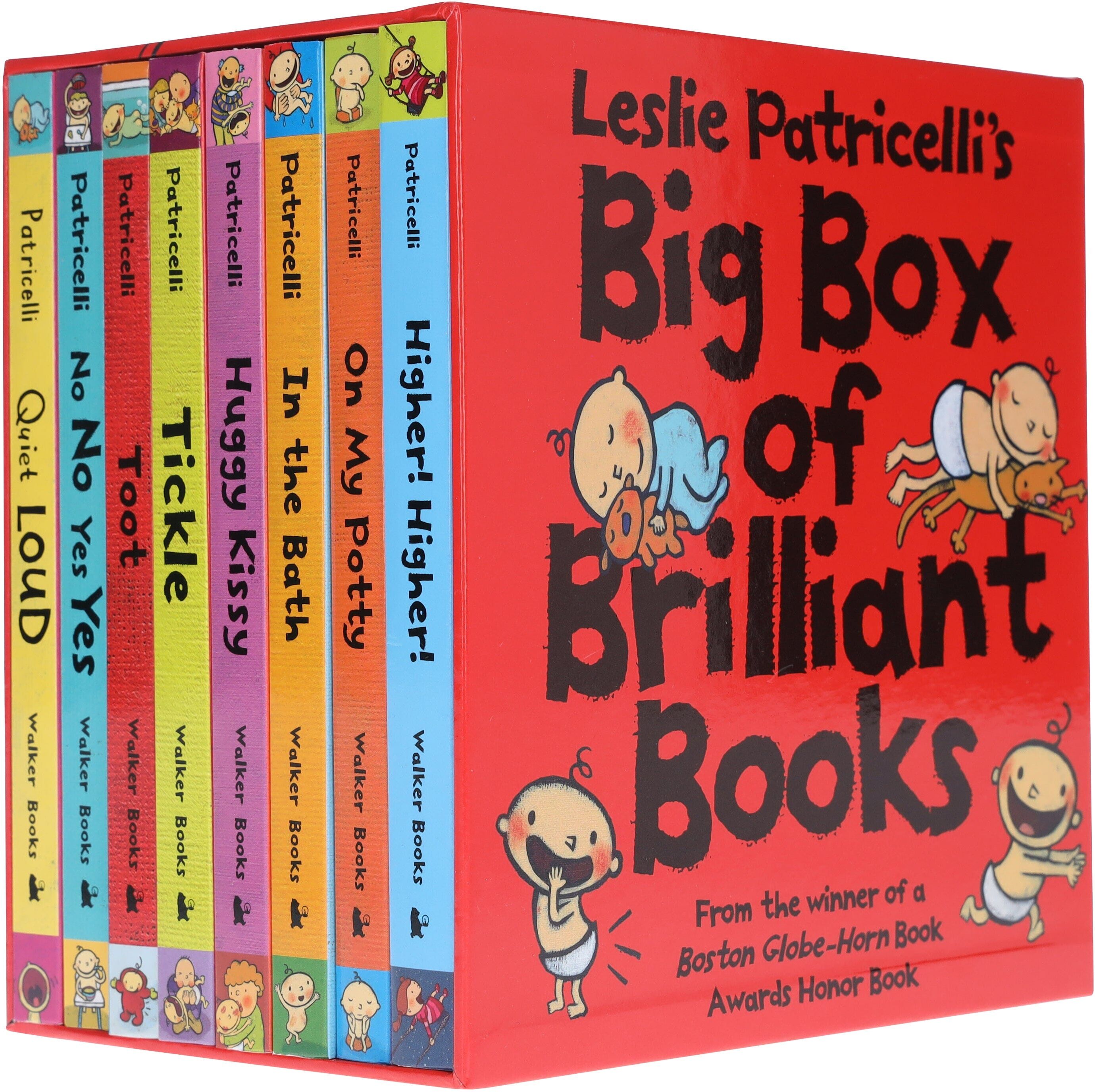 Leslie Patricelli's Big Box of Brilliant 8 Books Collection Box Set - Ages 1-3 - Board Book Walker Books