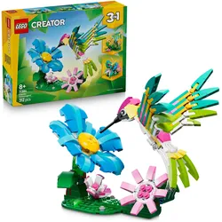 LEGO Creator 3-in-1-Set 31384 Wilde Tiere: Bunter Kolibri, Tierfiguren
