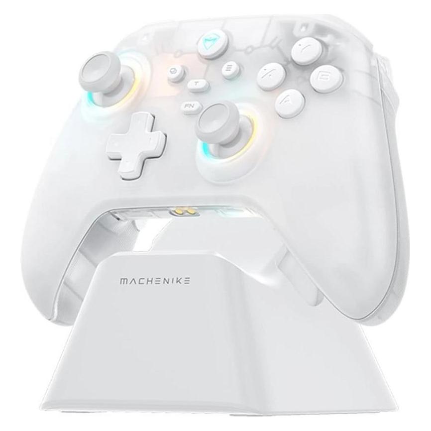Machenike G3 V2 Kabelloser Gamecontroller mit Ladestation - Weiss (Android, iOS, Switch, Windows) (6978532800112)