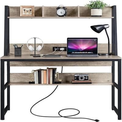 No 40 Inch Small Desk with Fabric Drawers