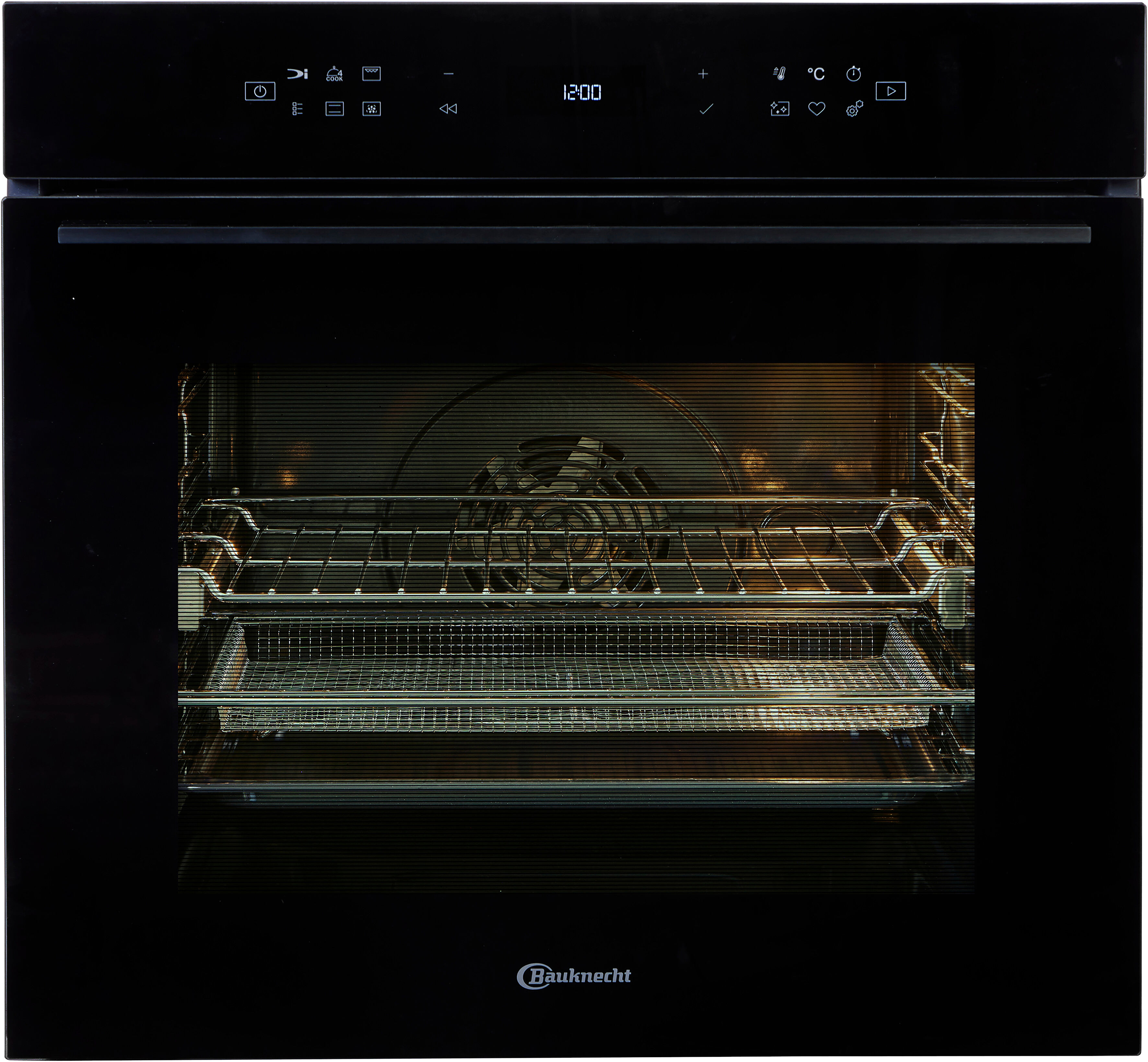 Bauknecht Pyrolyse Backofen "BBI7 310C PIZZA", Energieeffizienz: A+, schwarz, B:56cm H:58,5cm T:55cm, Backöfen, Restaurant-Pizza daheim: 310C Pizza-Funktion, Pyrolyse Backofen