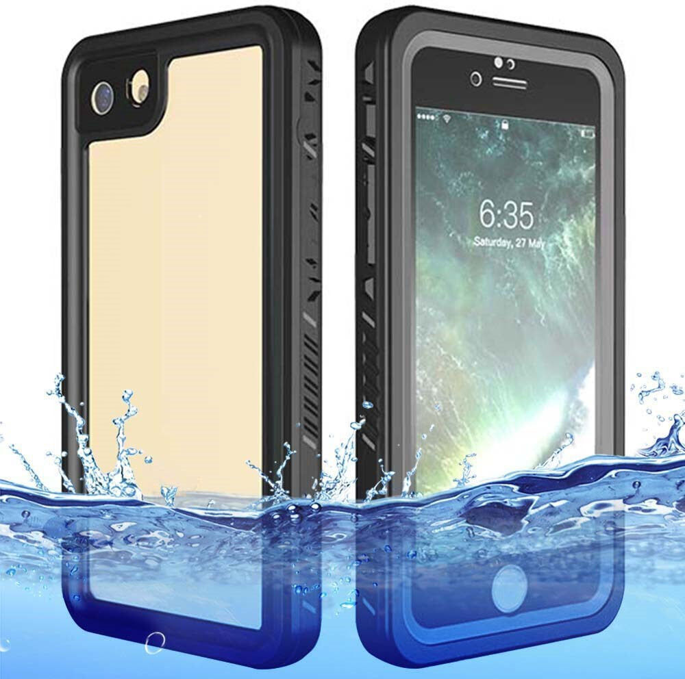 iPhone SE (2022 / 2020) / 8 / 7 Redpepper IP68 Vandtæt Case - Sort / Gennemsigtig