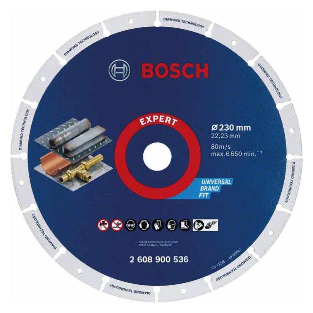 Bosch Professional Zubehör EXPERT Diamond Metal Wheel Trennscheibe, 230 x 22,23 mm (2608900536)