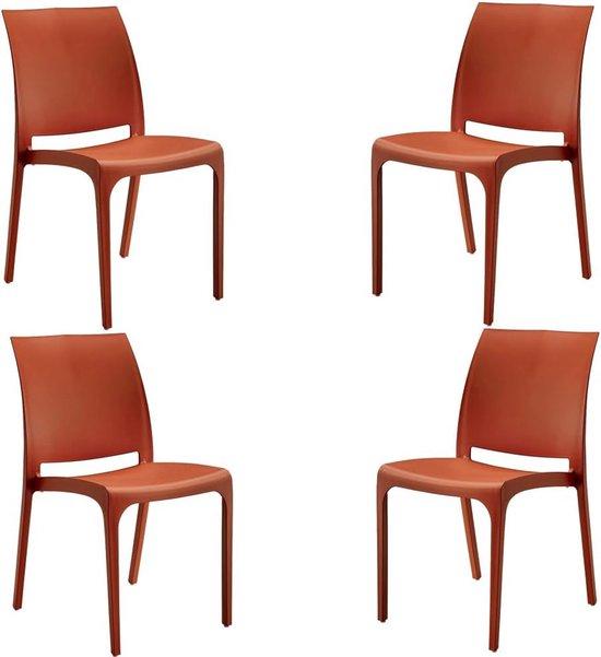 Famanu Stapelstuhl Polypropylen - Set von 4