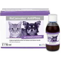 ReConvales AntiPhos flüssig für Hunde und Katzen 3X90 ml Flüssigkeit