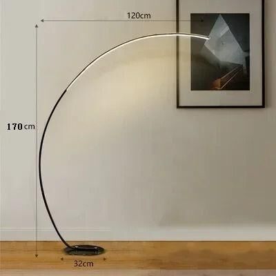 Uplift Picks LumiArt Modern RGB Dimmable LED Floor Lamp With Remote Control Design black Frame 2 Colors Remote Dim