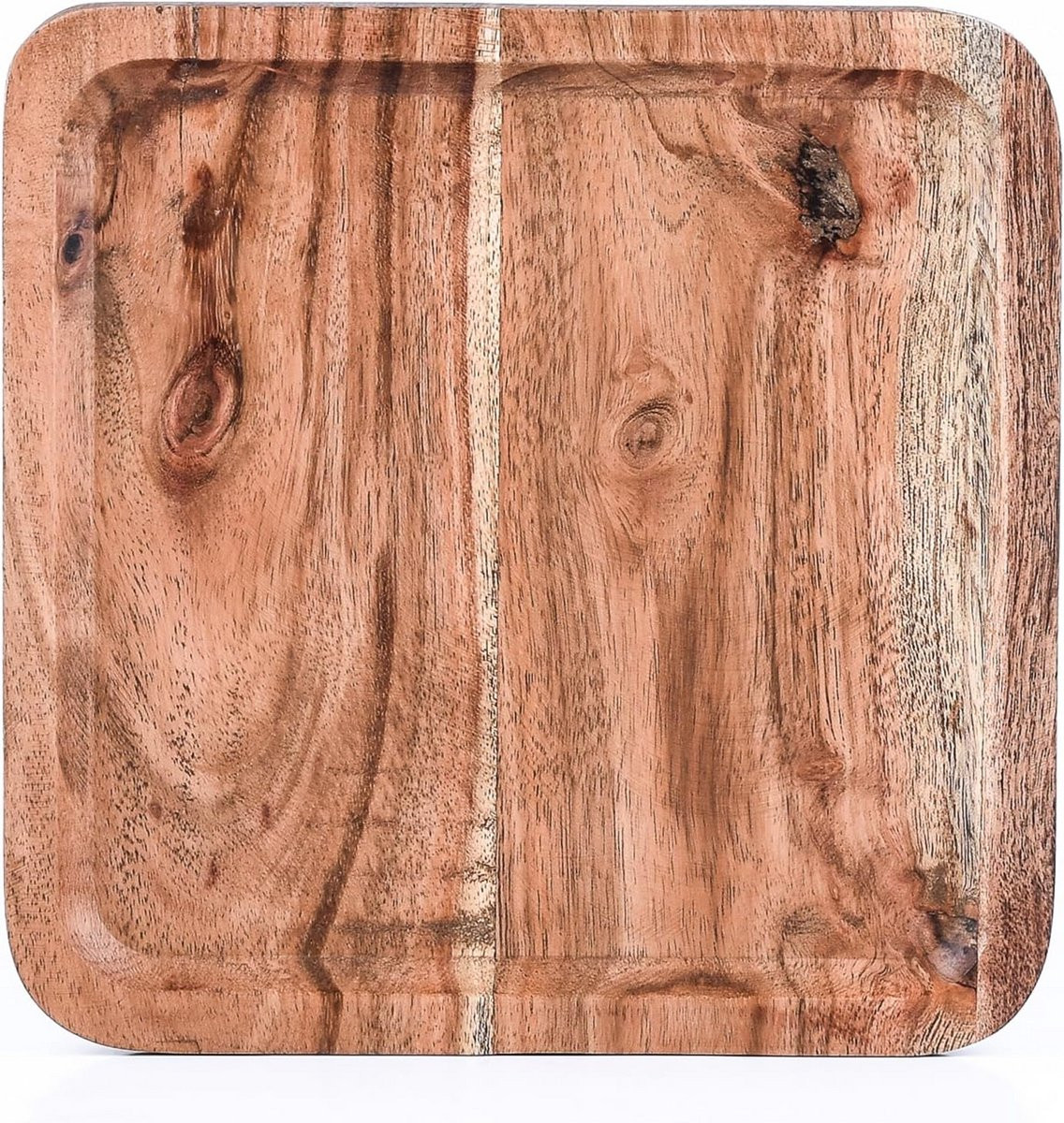Merkloos Vierkant Houten Dienblad 20 x 20 cm