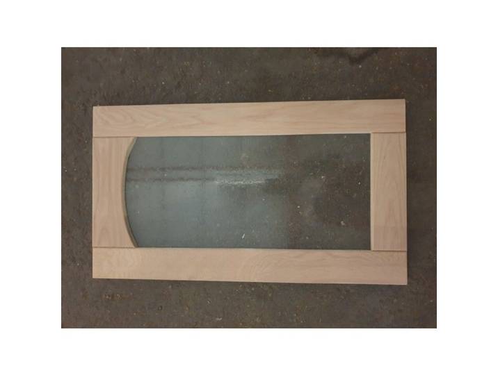 Porte de cuisine Nature Brut H35xL80 cm Vitrée
